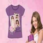 T-Shirt Manches Courtes Violetta Disney 100% Coton - Neuf - Vêtement/Fille/Tee-Shirt - De 4 À 8 Ans