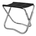 DFSMG Chaise De Pêche en Alliage D'aluminium Léger en Aluminium Robuste Tabouret Pliant Robuste Compact Portable Camping Camping Camping (Color : Black)