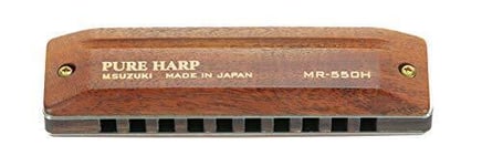 SUZUKI MR-550H 10-hole Harmonica PURE HARP A Key