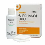 3x Blephasol Duo Lotion 100ml bottle + cotton 100 pads for Blepharitis Thea