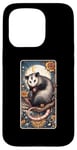 Coque pour iPhone 15 Pro Esthetic Cottagecore The Opossum Possum Jeu de cartes Tarot