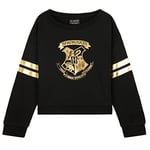 Harry Potter Pull Fille, Sweatshirt Doux et Confortable Hogwarts - Cadeau Fille (Noir, 11-12 Ans)