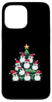 Coque pour iPhone 13 Pro Max Sapin de Noël pingouin pour filles et garçons Père Noël amusant