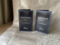 Dior Sauvage Eau Forte Parfum Alcohol-Free Sample  Spray on card 1ml×2  New