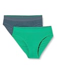 SLOGGI Men's Ever Airy Brief C2P Midi, Green-Light Combination, L