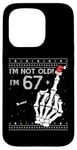 Coque pour iPhone 15 Pro 67 + 1 Flip Off Middle Finger - Funny Skull 68th Birthday