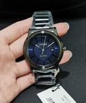 Citizen Eco-Drive AW1217-83L Blue Black Stainless Steel Solar Analog Men's Watch