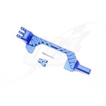 [FR] Gpm Alloy Battery Hold-Down -3Pc Set Blue Traxxas 1:10 Rustler 4X4 - GPMRUS