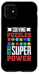 Coque pour iPhone 11 Résoudre Des Énigmes Est Mon Super Pouvoir Jeu Puzzler