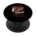 Life In The Fast Lane Camion long courrier PopSockets PopGrip Adhésif