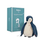 KALOO – Complices – Doudou bruits Blanc bébé et enregistreur Vocal - Manchot Bleu - 25 cm - Dès la Naissance,K212001