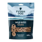 PrimaDog Wild Bites Soft Snack - Ekonomipack: Vaktel & hagtorn (4 x 150 g)