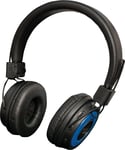 Wireless or Wired Bluetooth 5.0 Headphones On Ear, Micro SD FM and Mic Blue