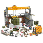 MEGA Halo Infinite Toys Building Set for Kids, Floodgate Firefight with 634 Pieces, 4 Poseable Micro Action Figures and Accessories, Gift Ideas, HNC59