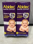 2x Abidec Immune Support 2 in 1 Drops Vitamin D + Friendly Bacteria Birth to 3