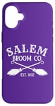 Coque pour iPhone 16 Plus Salem Broom Company Costume de sorcière d'Halloween pour femme