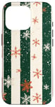 Coque pour iPhone 16 Pro Minimalist Snowflake Christmas Trees Cover Design