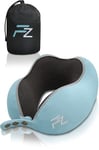 FLOWZOOM COMFY Kids Travel Pillow - Kids Neck Pillows for Travel - Memory Foam Travel Pillow for Airplane - Car Pillow for Kids - Travel Essentials for Kids - Blue