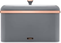 Tower Cavaletto Bread Bin with Rose Gold Accents T826130GRY (Grey)