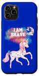 Coque pour iPhone 11 Pro Licorne Brave I AM BRAVE