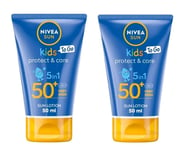 2 * Nivea Sun Kids SPF50+ Travel Size 50ml