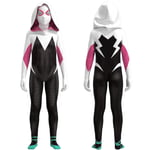 Ghost Spider-gwen Kostym Cosplay Kostym Fest Jumpsuit Monterade Barnkläder Spiderman Ansiktsmålning 190cm 120cm