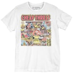 Big Brother and the Holding Company Cheap Thrills Album White Tee Shirt BBH0013