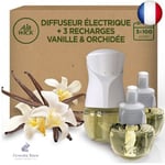 Air Wick Désodorisant Maison Kit Diffuseur Electrique + 3 Recharges Parfum 