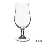 SG Secret de Gourmet 4 Verre A Biere Verre A Pied 37 CL Deco Vaisselle, Off-White