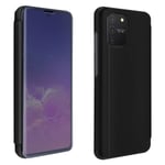 Hus för Samsung Galaxy S10 Lite - AVIZAR - genomskinlig spegelfront - svart - semi-styv - videostöd Svart