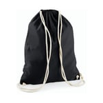 Westford Mill Cotton Gymsack - ryggsäck - Black - One Size