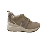 Geox Femme D Zosma Basket, Taupe, 38 EU