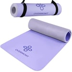 Overmont Tapis de yoga TPE extra épais de 0,6 cm - Tapis d'entraînement antidérapant haute densité anti-déchirure pour étirements, fitness, salle de sport à domicile - 183 x 61 cm