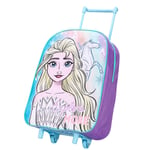 Frozen Elsa Foldable Trolley Cabin Bag Dolls Travel Luggage Girls Pink Disney