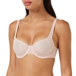 Triumph Women's Harmony Spotlight W01 Minimizer Bra, Semi-Transparent Inches, Fig Pink, 32F