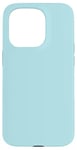 Coque pour iPhone 15 Pro Couleur bleu poudré simple