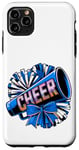 Coque pour iPhone 11 Pro Max Mégaphone Bleu et Pompons de l'Équipe de Cheerleading