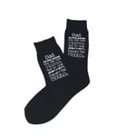 Dad You are the World Fathers Day Black Socks - X6S FD01