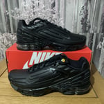 nike air max plus 3 leather Mens Size UK 8.5 EUR  43 US 9.5 Black CK6716-001