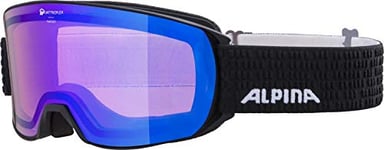 ALPINA Unisexe - Adultes, NAKISKA Q Lunettes de ski, black matt, One Size