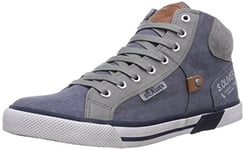 s.Oliver Homme 15201 Baskets Basses, Bleu Denim 802, 45 EU