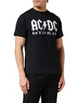 AC/DC Men's Back in Black T Shirt, Black, L UK