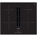 Bosch PIE611B15E Series 4 59cm Venting Induction Hob - Black - For Ducted/Recirculating Ventilation