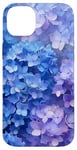 Coque pour iPhone 14 Plus Motif floral bleu hortensias