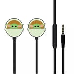 ERT GROUP Earphones with mic orginal and officially licensed Star Earphones with mic Baby Yoda 011 Star