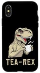 iPhone X/XS Funny Tea Rex Tee Dinosaur Design Tea Drinking Lover Graphic Case