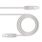 Câble réseau RJ45 CAT 5E UTP AWG 24, 0,25 m, couleur grise. NanoCABLE. Parfait pour les connexions réseau rapides et fiables, idéal pour une utilisation dans les bureaux ou les environnements