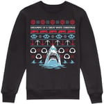 Jaws Santa Jaws Sweatshirt - Black - 3XL