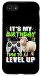 Coque pour iPhone SE (2020) / 7 / 8 It's My Birthday Sheep Time to Level Up Jeu vidéo