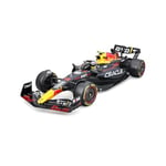 Bburago - 1/18 Red Bull- 2023 Formule 1 - avec Casque #Perez Véhicule Formule 1 Redbull Saison 2023 en métal à l’échelle 1/18ème Pilote #Perez avec Casque